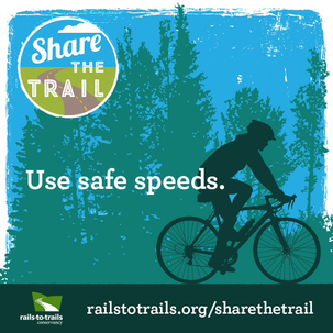 Bicycle safety tips - use safe speeds when on the north branch trail, Illinois prairie path, lake county bicycle trails, McHenry county bicycle trails