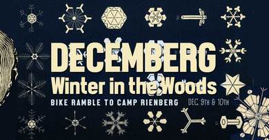 Decemberg: Winter in The Woods. Bike Ramble to Camp Reinberg from Chicago 